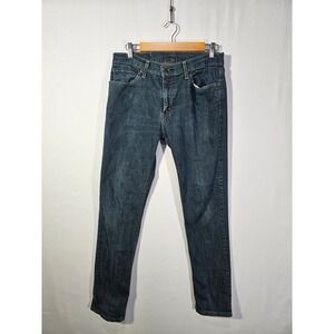 Classic Slim Fit Levi's 511 Jeans Mens 32x32 Dark Wash Blue
